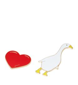 Набор брошей Duck heart, 2 шт