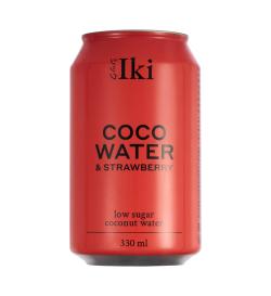 Кокосовая вода с соком клубники «Iki», 330мл