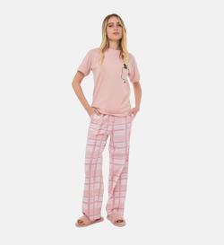 Пижама женская, розовая, M (44-46)