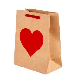 Пакет подарочный средний 'Сердце'