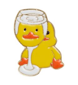 Брошь Duck in the glass