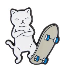 Брошь Skater cat