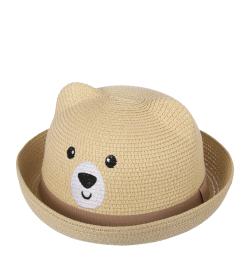 Соломенная шляпа детская 'Мишка'