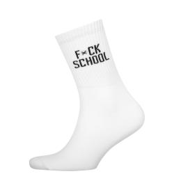 Носки со спортивной резинкой 'Fck school', 1 пара