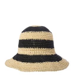 Шляпа плетеная 'панама', в полоску