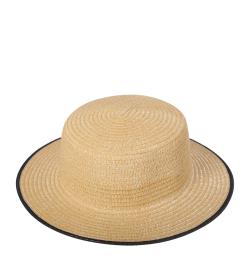 Соломенная шляпа 'канотье' с кантом