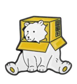 Брошь Bear in the box