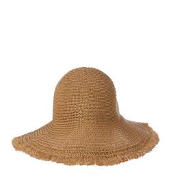 Шляпа вязаная 'панама', темно-бежевая