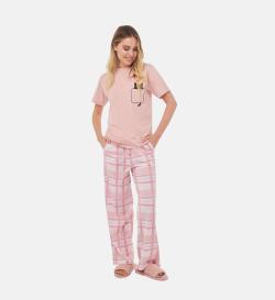 Пижама женская, розовая, M (44-46)