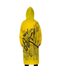 Дождевик Graffiti, желтый, размер XL