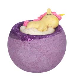 Бомбочка для ванны 'Единорог' фиолетовая, 130 гр.