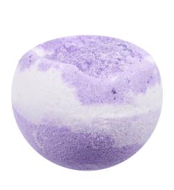 Бомбочка для ванны морская соль +шиммер 150г, фиолетовая