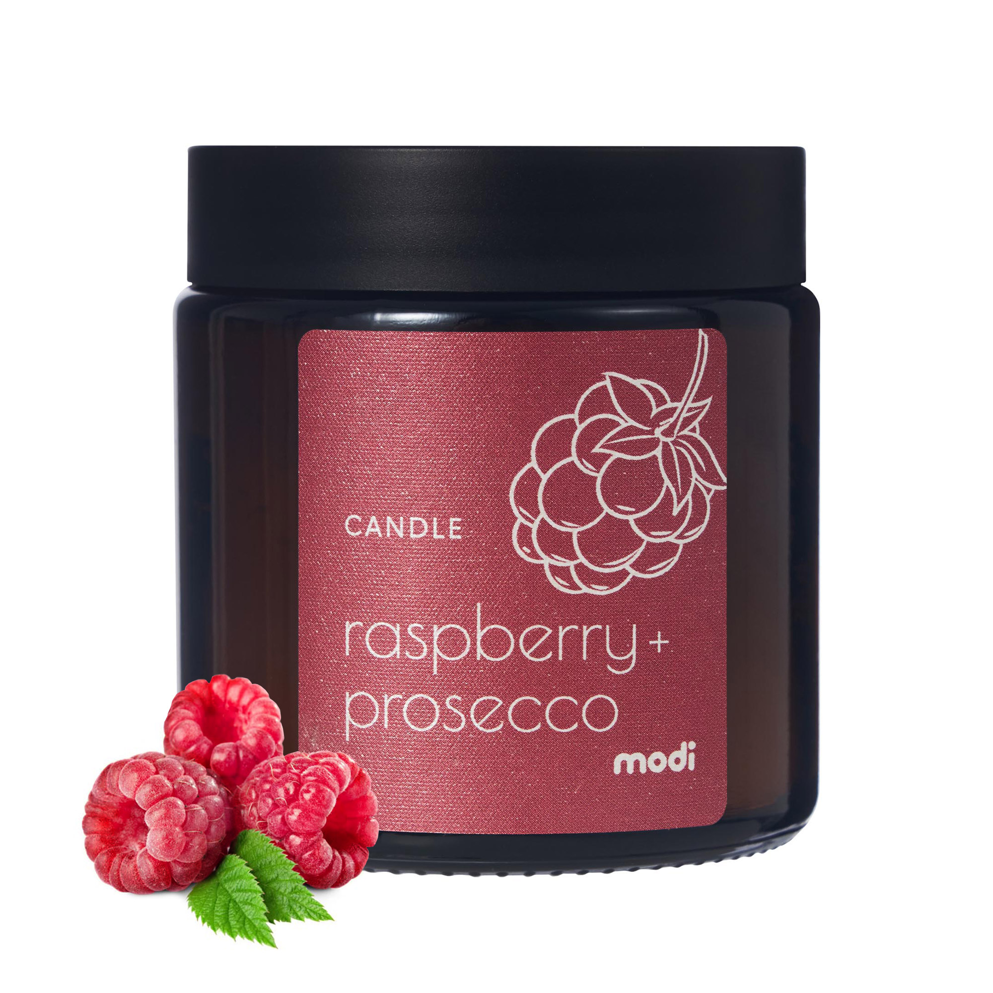 Свеча ароматическая Raspberry + prosecco