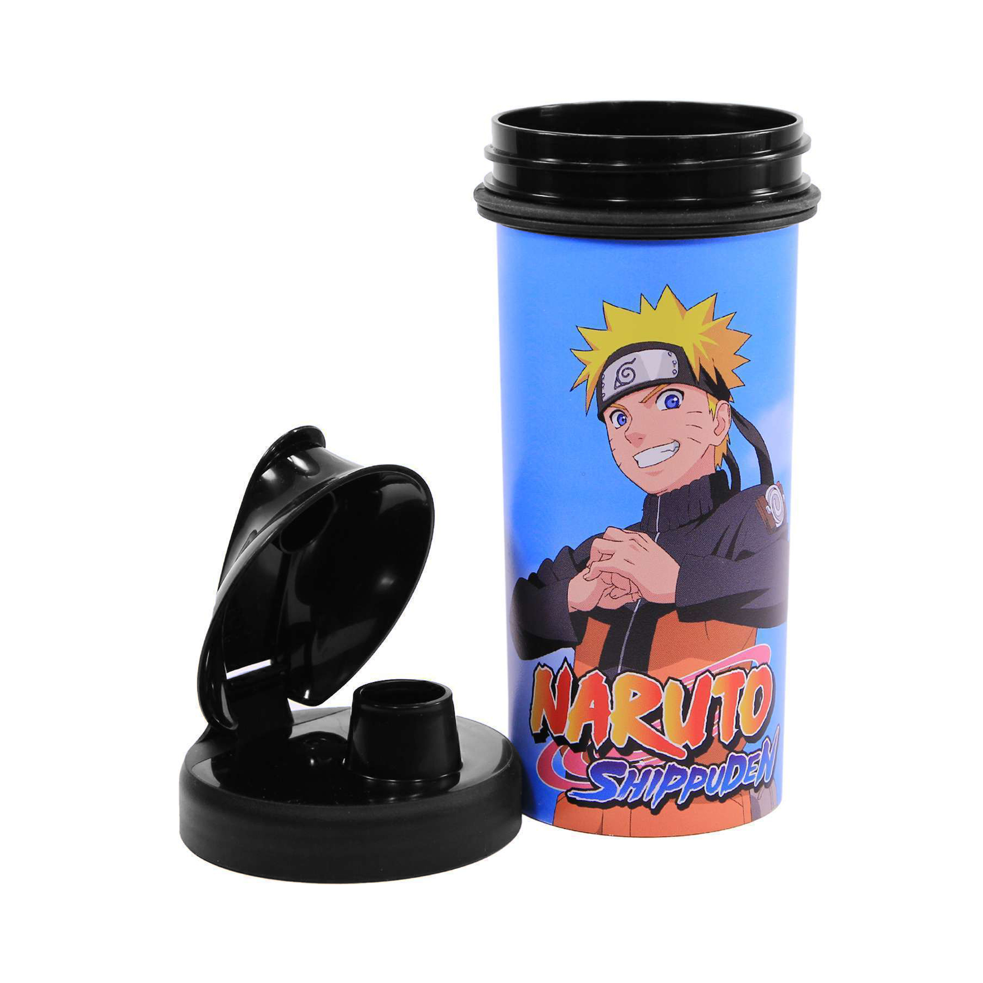 Бутылка для холодных напитков с петлей Naruto, 400 мл., фото 