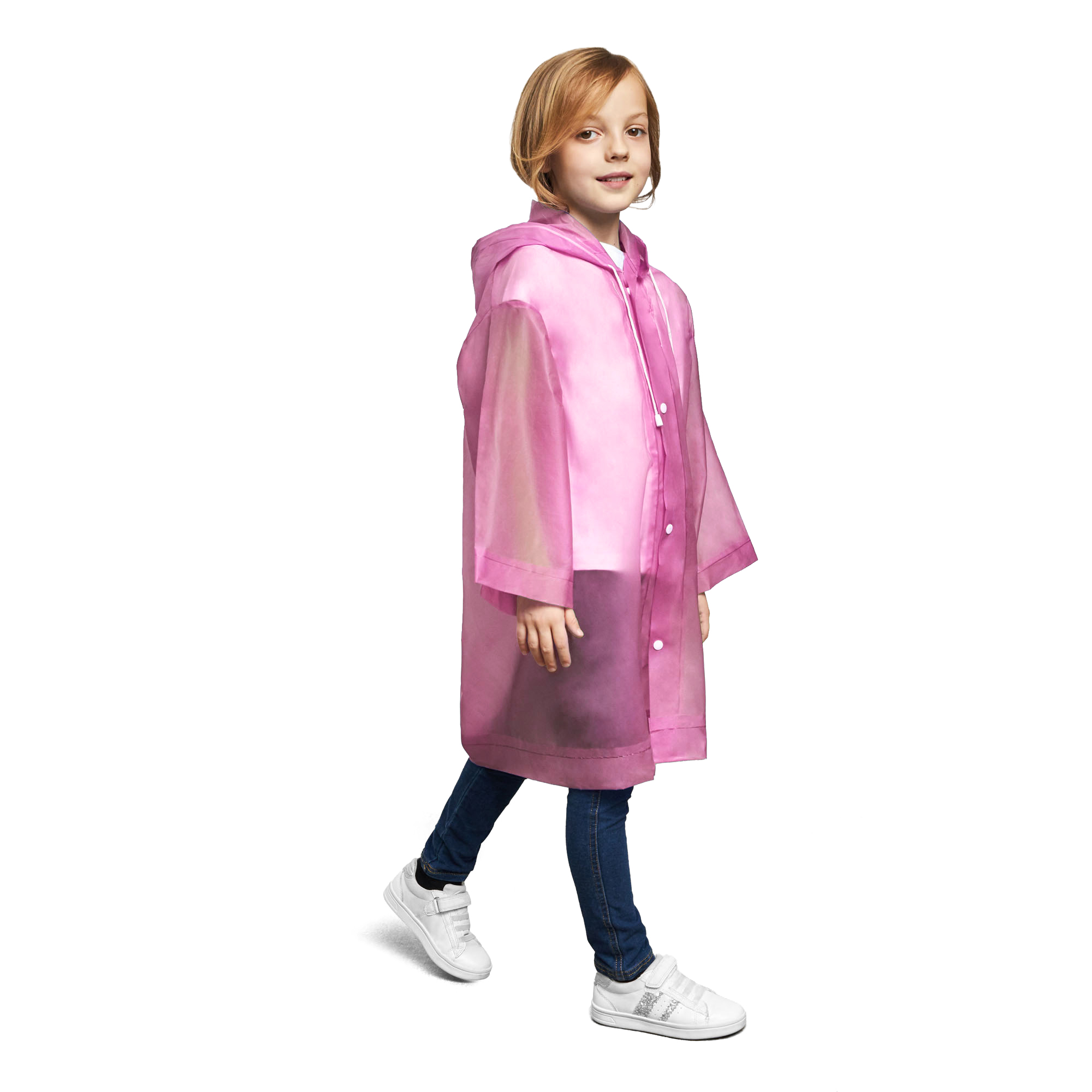 Дождевик детский, розовый, фото 