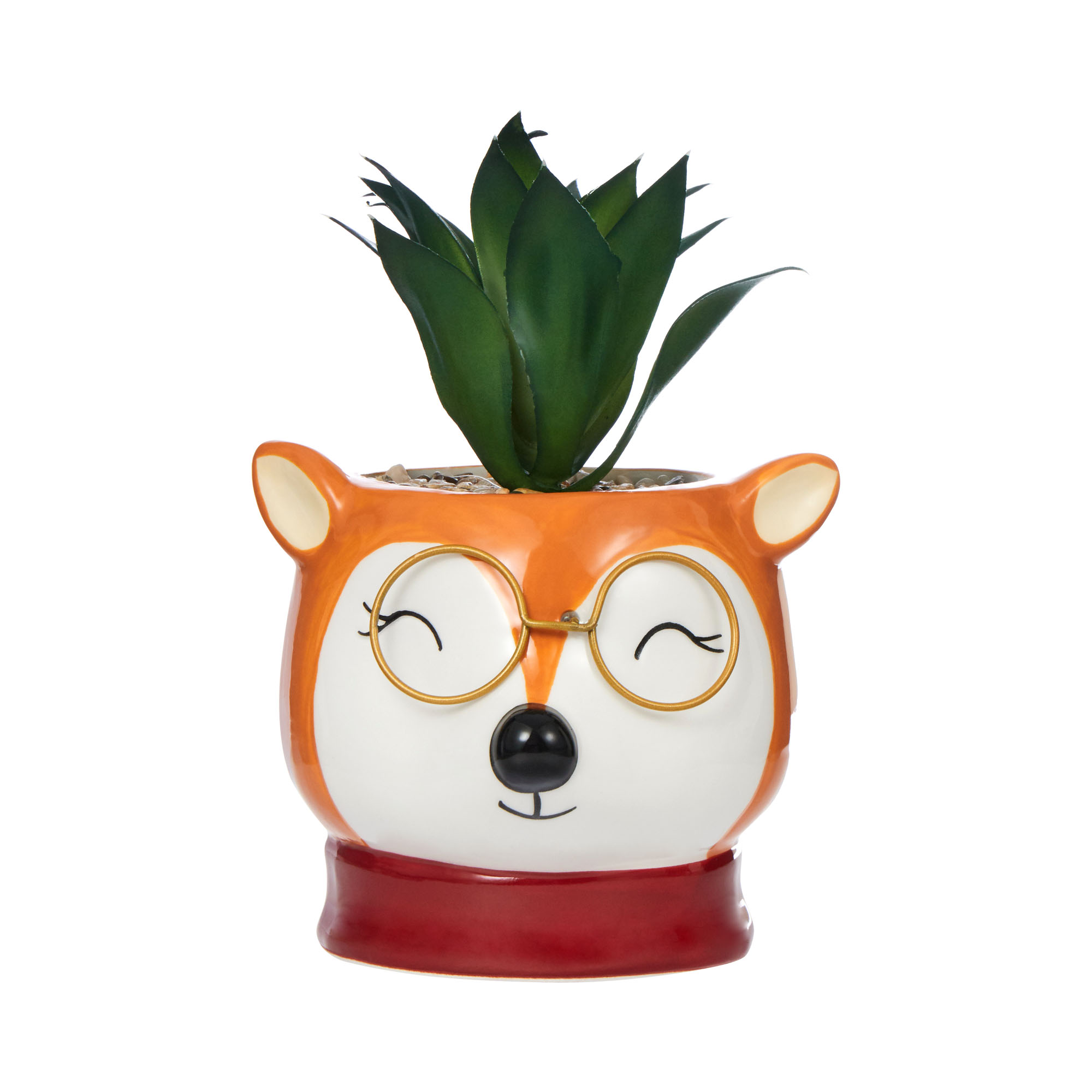 Кашпо с искусственным цветком Лис, фото 