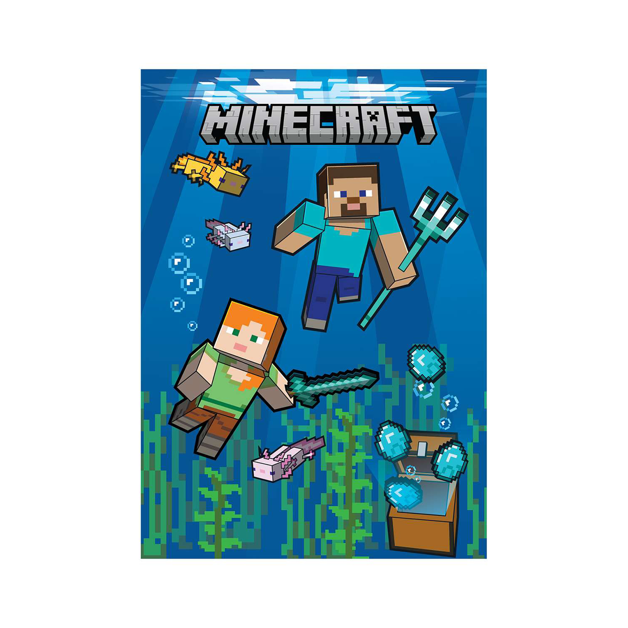 Записная книжка Minecraft Underwater A6, фото 