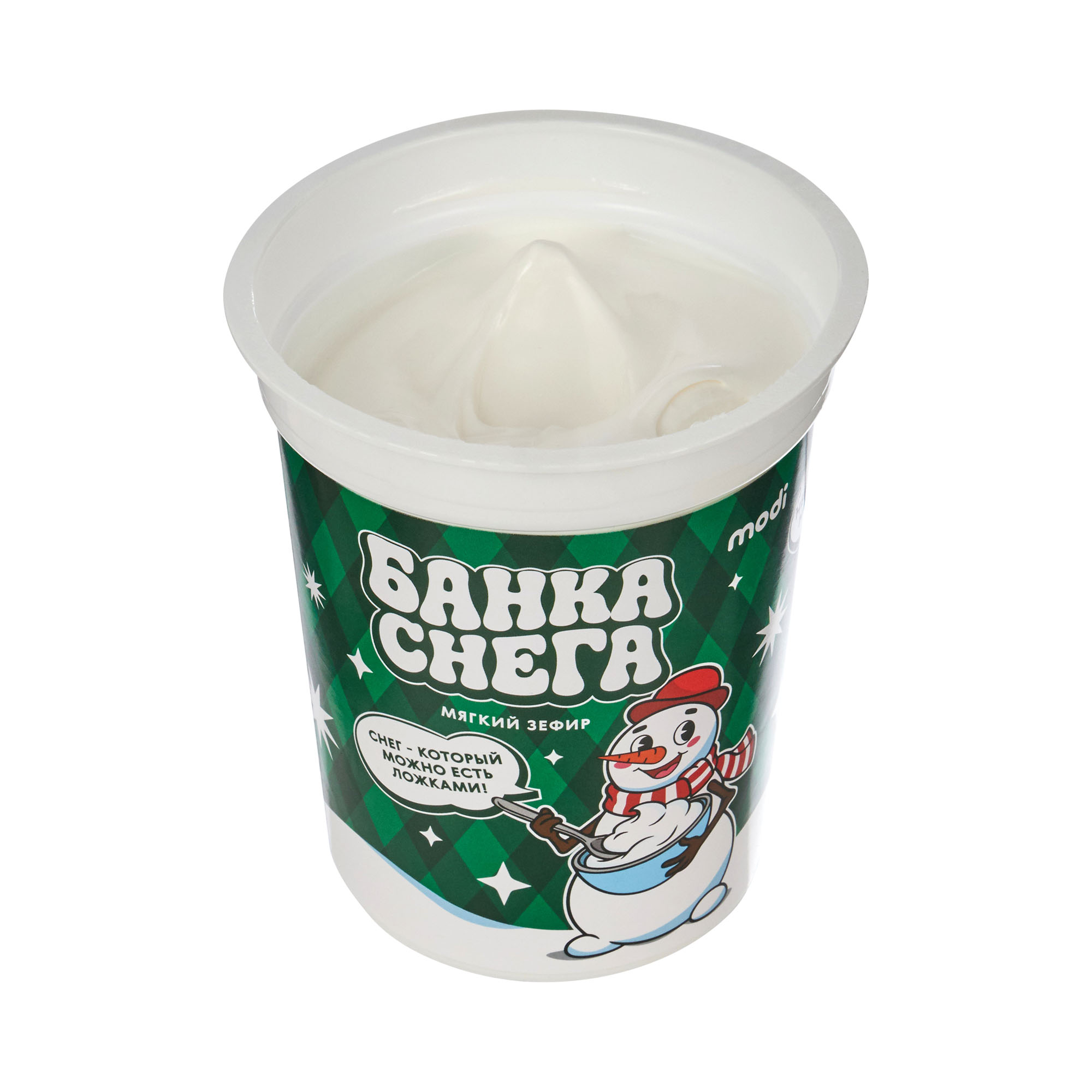 Мягкий зефир в банке 'Снег' 170 г, фото 