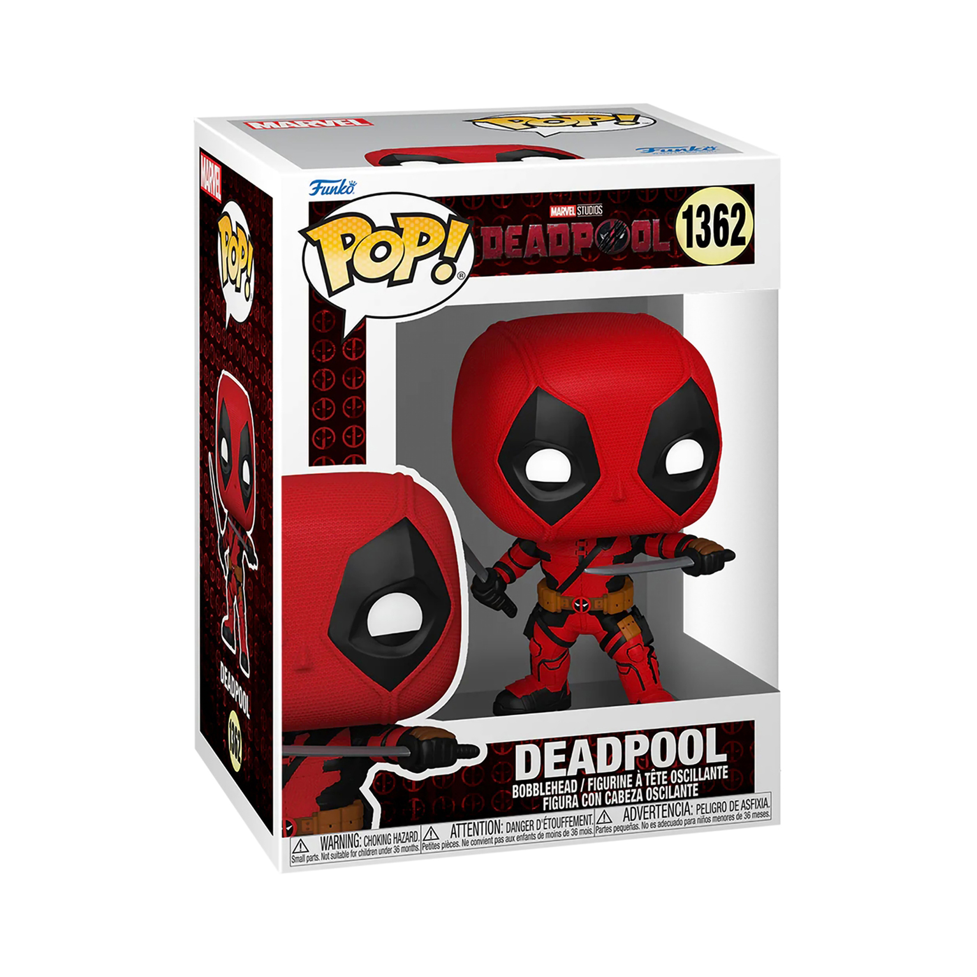 Фигурка Funko POP! Bobble Marvel Deadpool 3 Deadpool, фото 