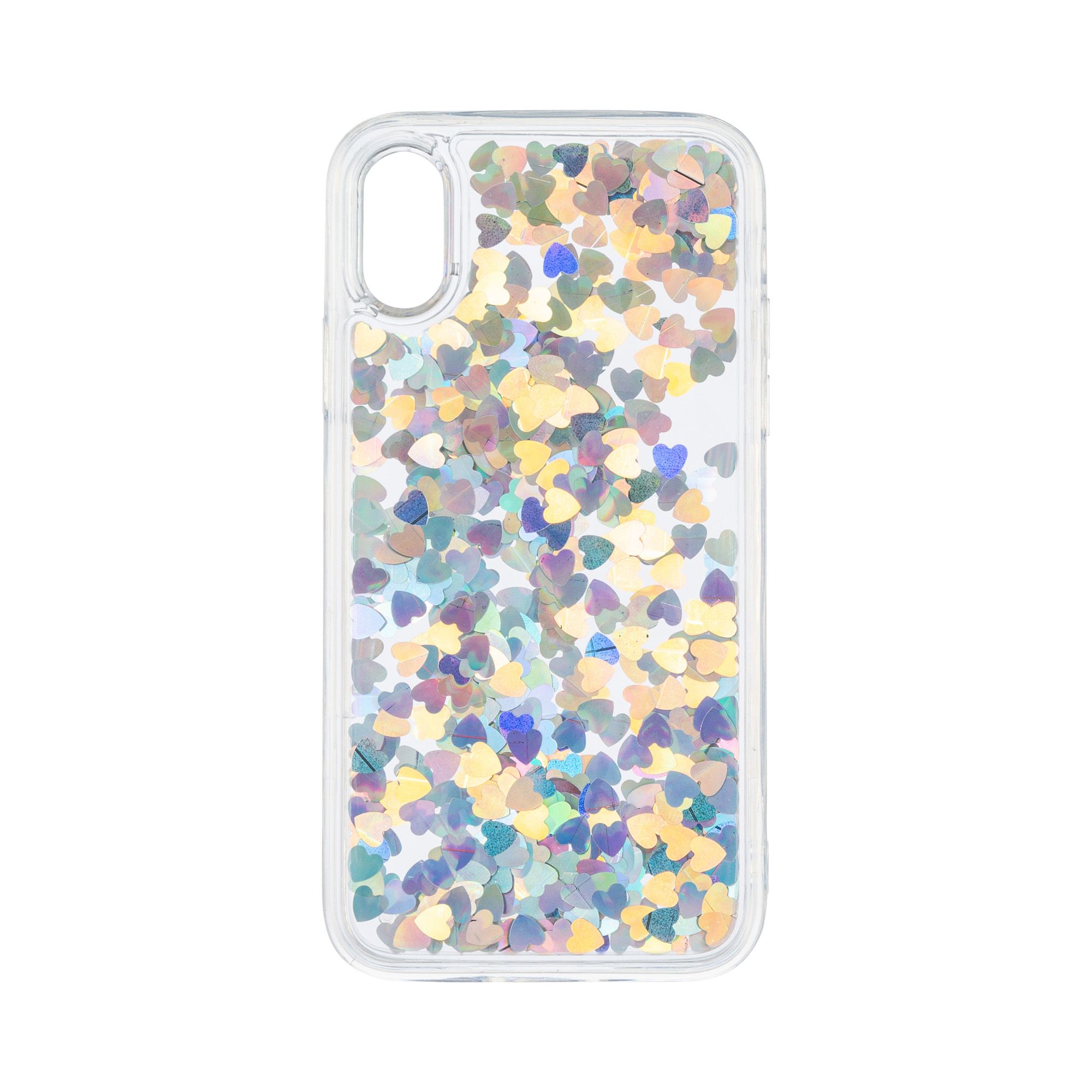 Чехол для iPhone X/XS Heart glitter | купить в modi.ru