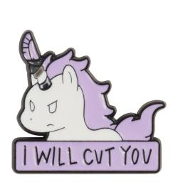 Брошь Angry unicorn