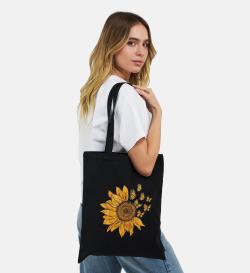 Сумка-шоппер Sunflower, черная