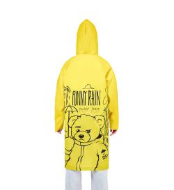 Дождевик Bear in the city, желтый, размер M