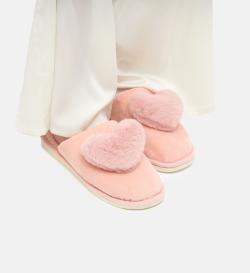 Тапочки меховые 'Сердечко',38-39