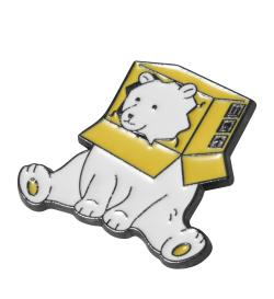 Брошь Bear in the box