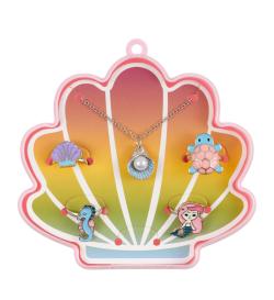 Набор украшений Seashell: кольца 4 шт, подвеска