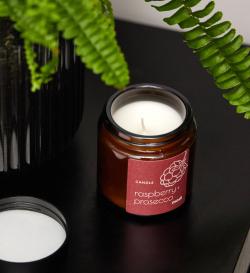 Свеча ароматическая Raspberry + prosecco