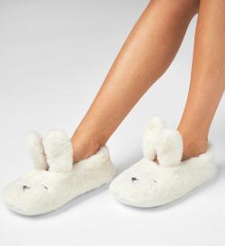 Тапочки-балетки Bunny, кремовые, 35-39