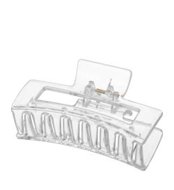 Краб для волос, Square clear, 8см