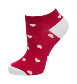Носки женские укороченные Strawberry hearts, 1 пара